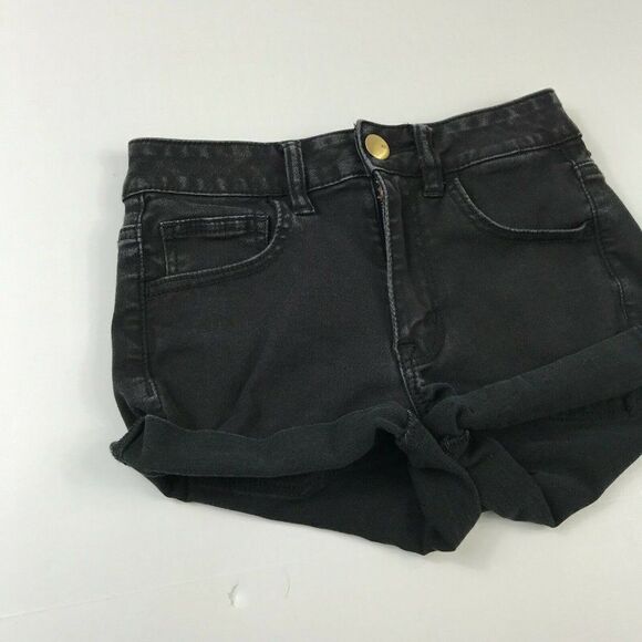 American Eagle Hi Rise Shortie Denim Jean Shorts - Picture 3 of 10
